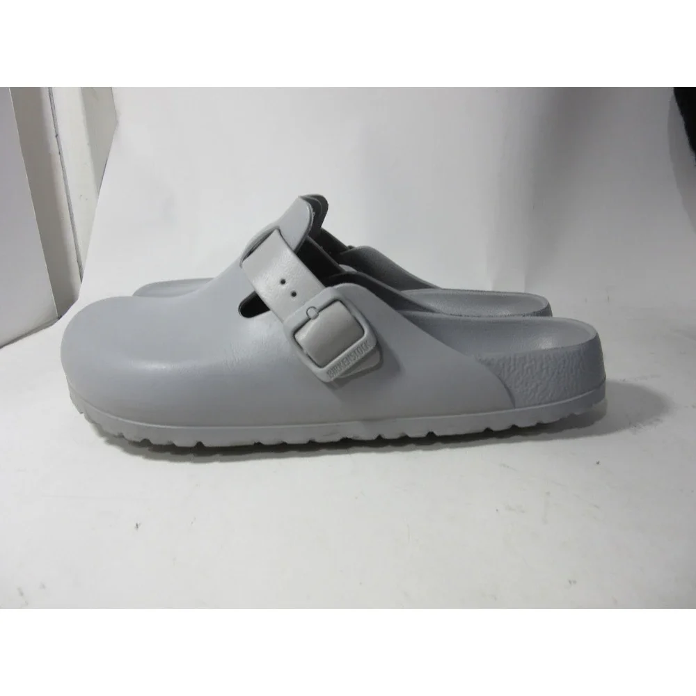 Birkenstock Boston EVA Clogs Mens 9 Womens 11 Gray Waterproof Mules Strap